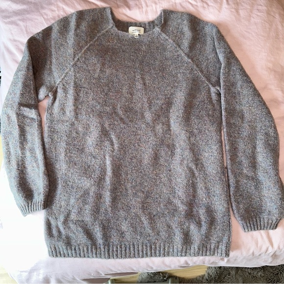 Aritzia Sweaters - Wilfred Italian Wool Sweater in multi-colour blue, size Small